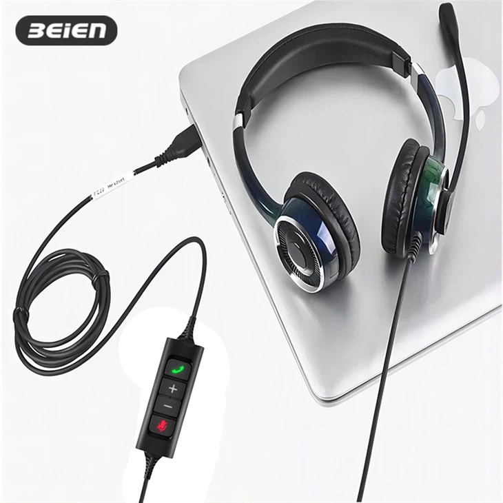 Binaural ENC Headset with Microphone