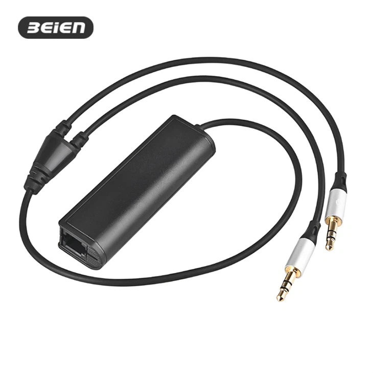 RJ9 iki 3,5 mm PC adapteris