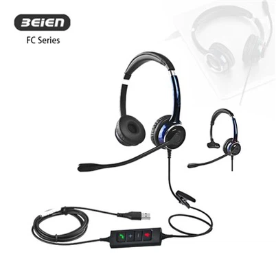 Biuro ausinės su triukšmą slopinančiu mikrofonu darbui